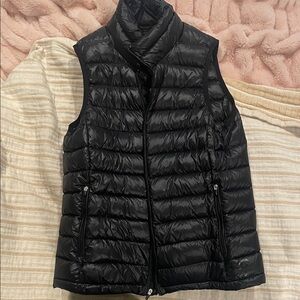 Aritzia Black Quilted Vest